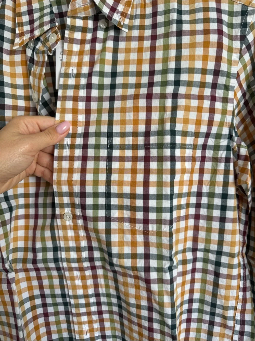 J. Crew Men's Multi-Check Button-Down Shirt